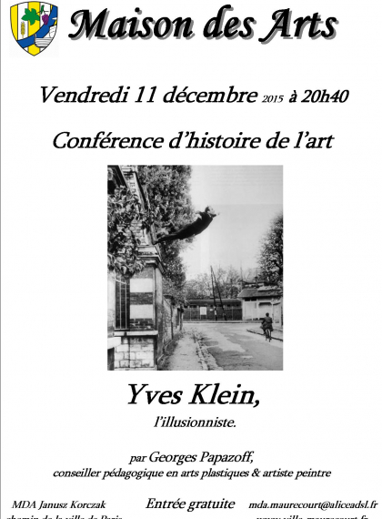 Conférence d'histoire de l'art à la MDA de Maurecourt