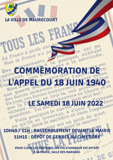 commemoration de l'appel du 18 juin 1940