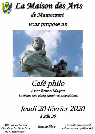 MDA : Café philo de février 2020